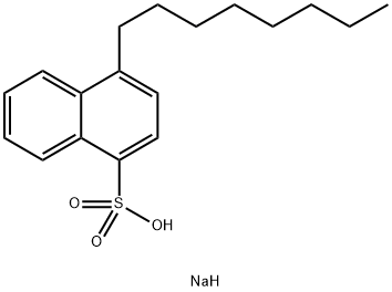 4-Octylnaphthalene-1-sulfonic acid sodium salt Struktur