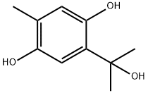 1,4-Benzenediol,  2-(1-hydroxy-1-methylethyl)-5-methyl- Struktur