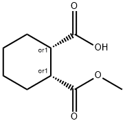 CIS-2-CARBOMETHOXYCYCLOHEXANE-1-CARBOXYLIC ACID Struktur