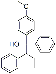 1-(p-Methoxyphenyl)-1,2-diphenylbutanol Struktur