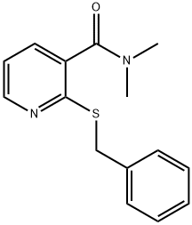 2-(benzylthio)-N,N-diMethylnicotinaMide Struktur