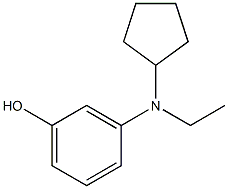 m-(N-Cyclopentyl-N-ethylamino)phenol Struktur