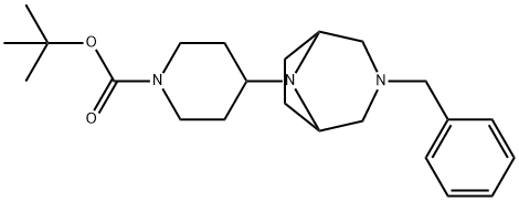 3-benzyl-8-(1-Boc-piperidin-4yl)-3,8-diazabicyclo[3.2.1]octane Struktur