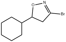 3-BroMo-5-cyclohexyl-4,5-dihydro-isoxazole Struktur