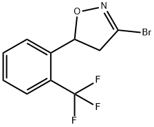 3-BroMo-5-(2-trifluoroMethylphenyl)-4,5-dihydro-isoxazole Struktur