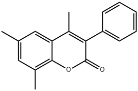 3-PHENYL-4,6,8-TRIMETHYLCOUMARIN Struktur