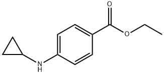 Benzoic acid, 4-(cyclopropylamino)-, ethyl ester (9CI) Struktur