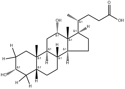 DEOXYCHOLIC-2,2,4,4-D4 ACID Struktur