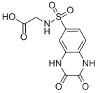 (2,3-DIOXO-1,2,3,4-TETRAHYDRO-QUINOXALINE-6-SULFONYLAMINO)-ACETIC ACID Struktur