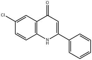 6-chloro-2-phenyl-4-quinolone Struktur