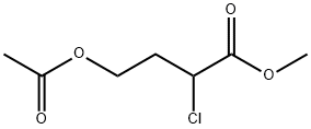 Butanoic acid, 4-(acetyloxy)-2-chloro-, methyl ester (9CI) Struktur