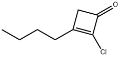 2-Cyclobuten-1-one,  3-butyl-2-chloro- Struktur