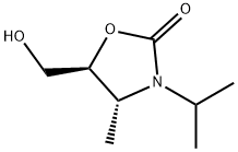 2-Oxazolidinone,5-(hydroxymethyl)-4-methyl-3-(1-methylethyl)-,(4R-trans)-(9CI) Struktur