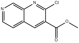 methyl 2-chloro-1,7-naphthyridine-3-carboxylate Struktur