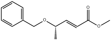 METHYL(2E,4S)-(-)-4-(PHENYLMETHOXY)PENT-2-ENOATE Struktur