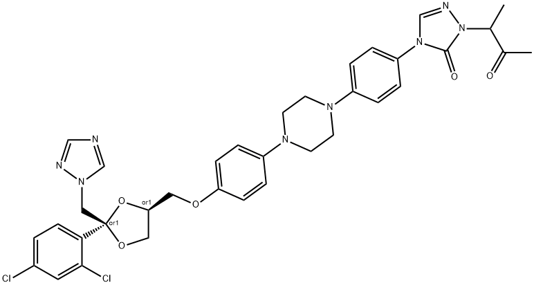 KETO ITRACONAZOLE Struktur