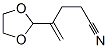 1,3-Dioxolane-2-butyronitrile,  -gamma--methylene-  (7CI,8CI) Struktur