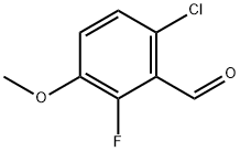 6-CHLORO-2-FLUORO-3-METHOXYBENZALDEHYDE Struktur