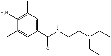 4-amino-N-(2-(diethylamino)ethyl)-3,5-dimethylbenzamide Struktur