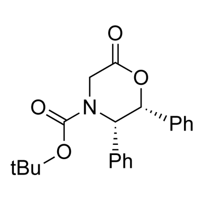 tert-Butyl (2R,3S)-(-)-6-oxo-2,3-diphenyl-4-morpholinecarboxylate Struktur