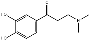 1-Propanone, 1-(3,4-dihydroxyphenyl)-3-(dimethylamino)- (9CI) Struktur