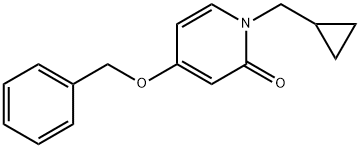 4-(BENZYLOXY)-1-(CYCLOPROPYLMETHYL)PYRIDIN-2(1H)-ONE Struktur