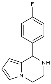 1-(4-FLUORO-PHENYL)-1,2,3,4-TETRAHYDRO-PYRROLO[1,2-A]PYRAZINE Struktur