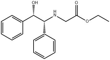 N-[(1R,2S)-2-Hydroxy-1,2-diphenylethyl]-glycine ethyl ester Struktur