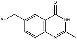 6-Bromomethyl-3,4-dihydro-2-methyl-quinazolin-4-one Structure