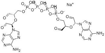 P1,P4-DI(ADENOSINE-5') TETRAPHOSPHATE, PERIODATE OXIDIZED SODIUM SALT Struktur