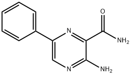 PyrazinecarboxaMide, 3-aMino-6-phenyl- Struktur