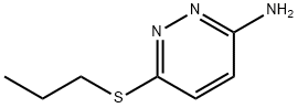 3-Amino-6-(propylthio)pyridazine Struktur