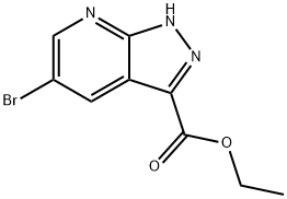 ethyl 5-bromo-1H-pyrazolo[3,4-b]pyridine-3-carboxylate Struktur