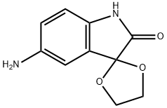 5'-AMINOSPIRO[1,3-DIOXOLANE-2,3'-INDOL]-2'(1'H)-ONE Struktur