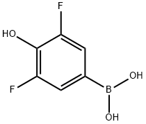 3,5-Difluoro-4-hydroxyphenylboronic acid Struktur