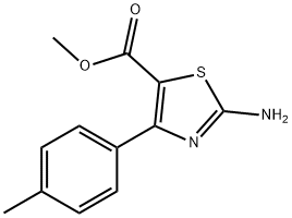 Methyl2-amino-4-p-tolylthiazole-5-carboxylate Struktur