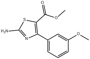 Methyl2-amino-4-(3-methoxyphenyl)thiazole-5-carboxylate Struktur