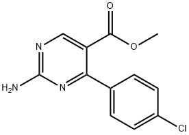 Methyl2-amino-4-(4-chlorophenyl)pyrimidine-5-carboxylate Struktur