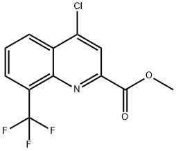 Methyl4-chloro-8-(trifluoromethyl)quinoline-2-carboxylate Struktur