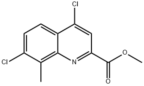 Methyl4,7-dichloro-8-methylquinoline-2-carboxylate Struktur