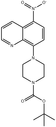 1-BOC-4-(5-nitroquinolin-8-yl)piperazine Struktur