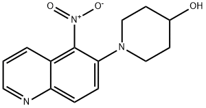 1-(5-Nitroquinolin-6-yl)piperidin-4-ol Struktur