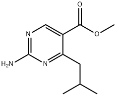 Methyl2-amino-4-isobutylpyrimidine-5-carboxylate Struktur