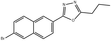 2-(6-Bromonaphthalen-2-yl)-5-propyl-1,3,4-oxadiazole Struktur