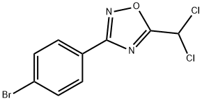 3-(4-Bromophenyl)-5-(dichloromethyl)-1,2,4-oxadiazole Struktur