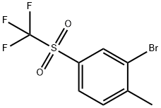 2-Bromo-1-methyl-4-(trifluoromethylsulfonyl)benzene Struktur