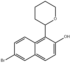 6-Bromo-1-(tetrahydropyran-2-yl)naphthalen-2-ol Struktur