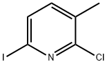 2-Chloro-6-iodo-3-Methyl-pyridine Struktur