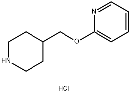 2-(Piperidin-4-ylmethoxy)-pyridine hydrochloride Struktur