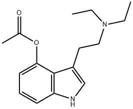 3-(2-(DiethylaMino)ethyl)-1H-indol-4-yl acetate Struktur